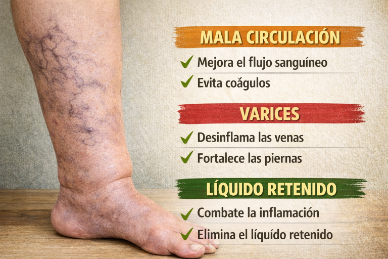 La solución natural para varices y retención de líquidos