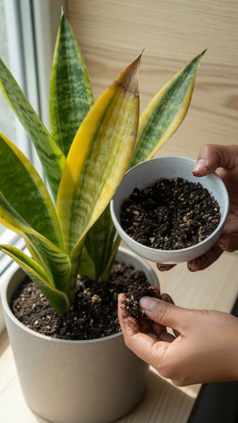 Lengua de suegra con hojas amarillas: causas comunes y cómo ayudar a tu planta a recuperarse