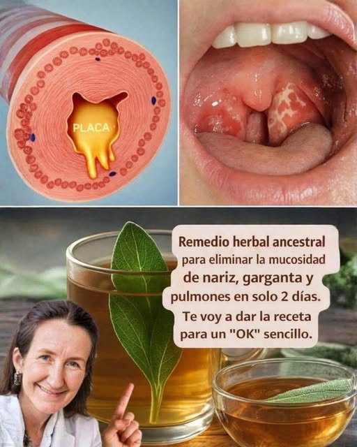Remedio Herbal Ancestral para Aliviar la Mucosidad de la Nariz, la Garganta y los Pulmones: Lo Que Realmente Puede Ayudar 🌿☕