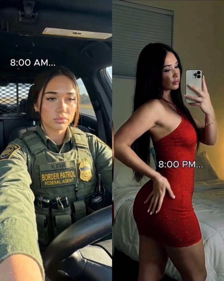 ICE Agent is going viral after posting a video to show what she looks after work…see more 👮‍♀️👮‍♀️